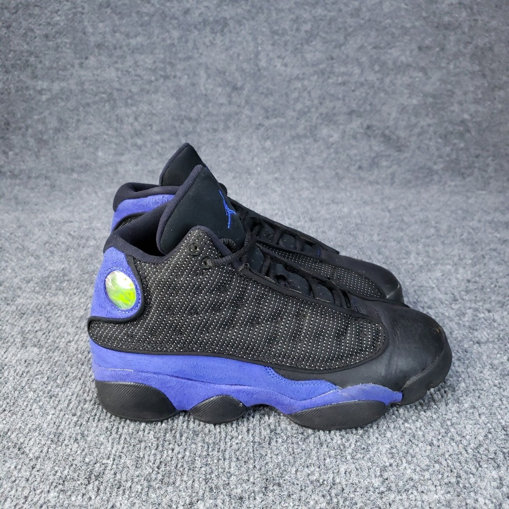 Air Jordan‎ 13 Retro GS Shoes Big Kid Size 4.5Y Black Hyper Royal Blue Sneakers
